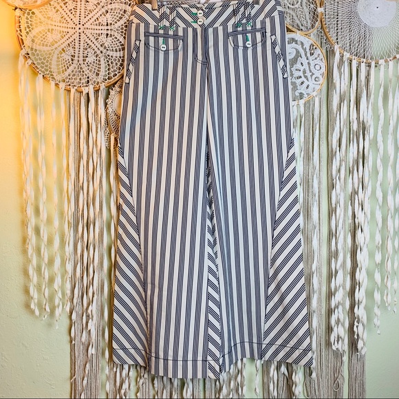 Anthropologie Pants - Anthropologie | ETT Twa Striped Wide Leg Trouser 8